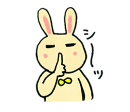 A charming rabbit sticker #10682893