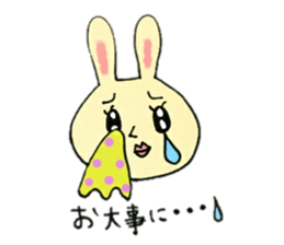 A charming rabbit sticker #10682894