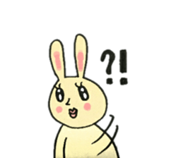 A charming rabbit sticker #10682901