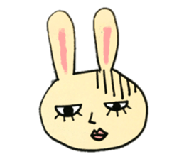 A charming rabbit sticker #10682903