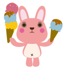 Pinky-Daisy with sweets sticker #10683029