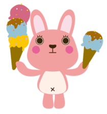 Pinky-Daisy with sweets sticker #10683029