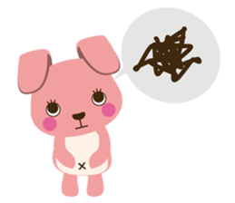 Pinky-Daisy with sweets sticker #10683044