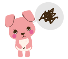 Pinky-Daisy with sweets sticker #10683044