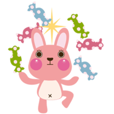 Pinky-Daisy with sweets sticker #10683062