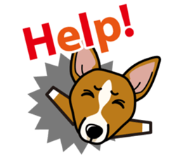 iinu - Basenji sticker #10683096