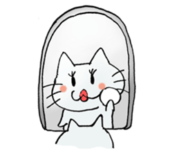 The cat speaks an honorific sticker #10683377