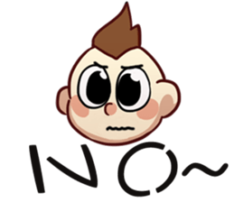 Illustrated Zombies and baby sticker #10683907