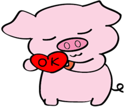 We are funny Piggy family sticker #10684066