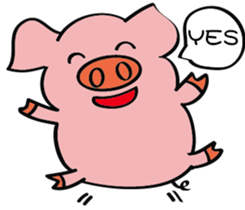 We are funny Piggy family sticker #10684067