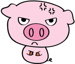 We are funny Piggy family sticker #10684072