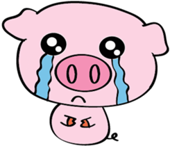 We are funny Piggy family sticker #10684082