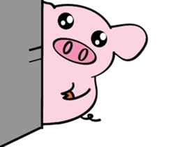 We are funny Piggy family sticker #10684084