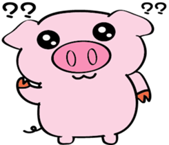 We are funny Piggy family sticker #10684090