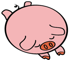 We are funny Piggy family sticker #10684099