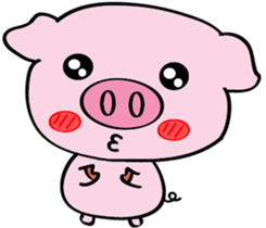 We are funny Piggy family sticker #10684101