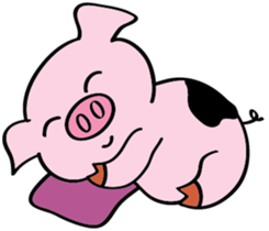 We are funny Piggy family sticker #10684102