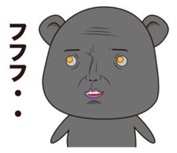 REAL FACE BEAR sticker #10685470