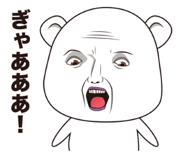 REAL FACE BEAR sticker #10685477