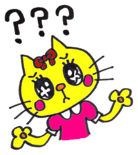 Cat and preatycat sticker #10685566