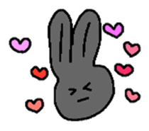 Black Rabbit Pearl sticker #10686466