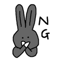 Black Rabbit Pearl sticker #10686484