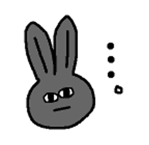 Black Rabbit Pearl sticker #10686487