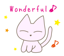 Pastel cat MINT sticker #10687425