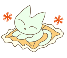 Pastel cat MINT sticker #10687444