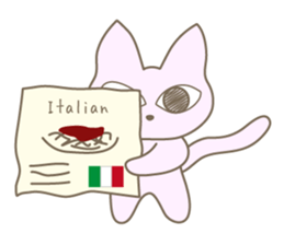 Pastel cat MINT sticker #10687445