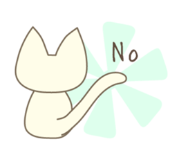 Pastel cat MINT sticker #10687459