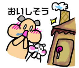 Fairy tale by hamster sticker #10687653