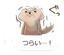 Mr. sea otter in the balloon sticker #10688497