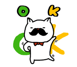 Respectable beard of moldy cat sticker #10688630