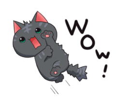 Surprised cat sticker #10688680