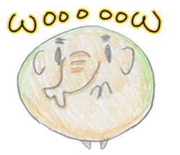 Little cute elephant sticker #10688821