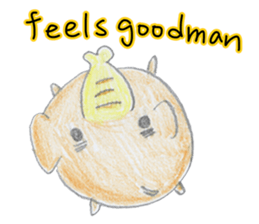 Little cute elephant sticker #10688823