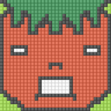 8-bit pixel Tomato family sticker #10689585