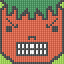 8-bit pixel Tomato family sticker #10689586