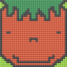 8-bit pixel Tomato family sticker #10689587
