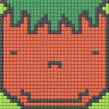 8-bit pixel Tomato family sticker #10689587