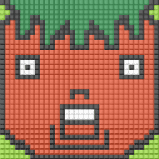 8-bit pixel Tomato family sticker #10689588