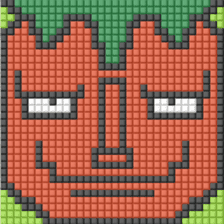 8-bit pixel Tomato family sticker #10689589