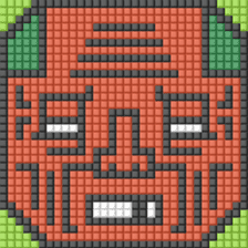 8-bit pixel Tomato family sticker #10689599
