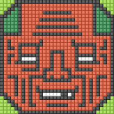 8-bit pixel Tomato family sticker #10689600