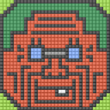 8-bit pixel Tomato family sticker #10689606