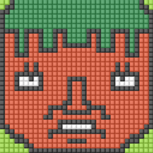 8-bit pixel Tomato family sticker #10689609