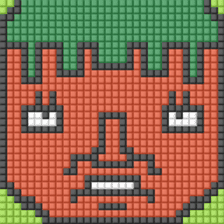 8-bit pixel Tomato family sticker #10689609
