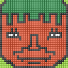 8-bit pixel Tomato family sticker #10689610