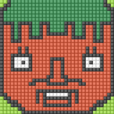 8-bit pixel Tomato family sticker #10689611